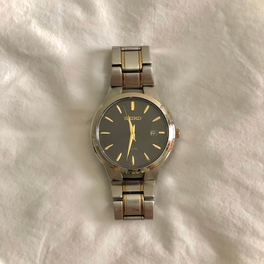 SEIKO 💦Resistant Stainless Steel Two-Tone Watch